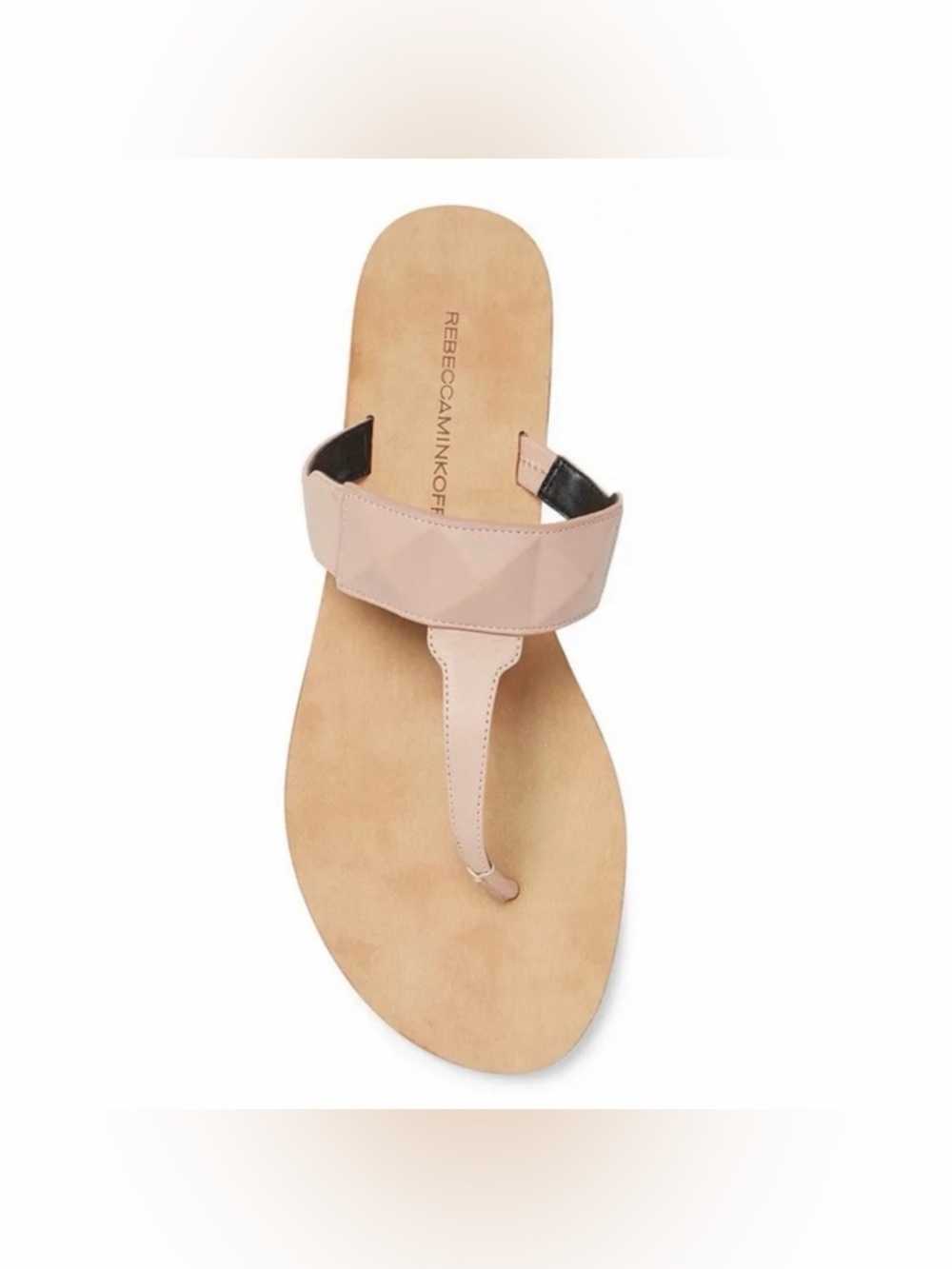 NEW IN BOX Rebecca Minkoff Eloise  Pyramid Leather Sandal in Nude